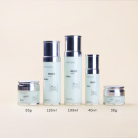 Ensemble d'emballages cosmétiques de luxe personnalisés en PS à double paroi, flacon pompe pour lotion de luxe 40 ml, 100 ml, 120 ml avec pots à crème de 30 g, 50 g