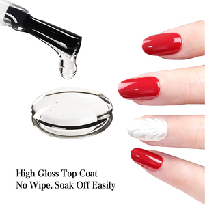 IPHF Hema Free Clear Top Coating Gel <span class=keywords><strong>Base</strong></span> e Top Coat Smalto per Unghie Senza Residui Lucido UV - Product Image 5