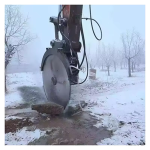bibo Mini Excavator Rock <b>Saw</b> Attachment Circular Hydraulic for Small-Scale Stone Cutting - Product Image 2