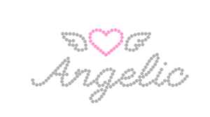 パーソナライズされた文字Hotfixラインストーン転送パーカーTシャツHotfix熱転送鉄Tシャツラインストーン転送 - Product Image 2