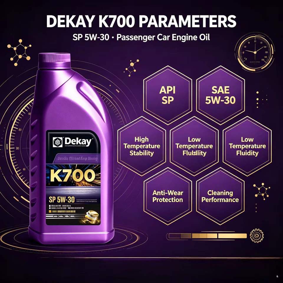 API SP 5W-30 Full Synthetic Base Oil Engine Oil Dekay K700 High Quality ...