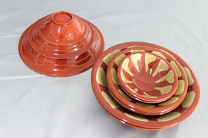 Juego de Tazones Redondos de Melamina Estilo Árabe, Diseño Personalizado, Juego de Tazones para Mezclar de Varios Tamaños, Tazones Apilables Antideslizantes - Product Image 5