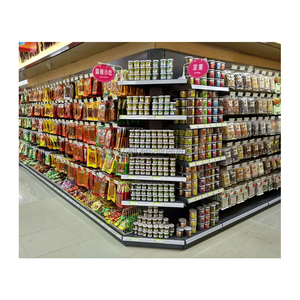Supermercado Tienda de conveniencia Tienda de comestibles Estanterías de exhibición Estanterías de acero Supermercado Góndola Estanterías y estantes - Product Image 1
