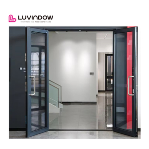 <span class=keywords><strong>Porte</strong></span> <span class=keywords><strong>en</strong></span> aluminium à <span class=keywords><strong>isolation</strong></span> thermique et acoustique, avec serrure intelligente, <span class=keywords><strong>porte</strong></span> <span class=keywords><strong>en</strong></span> <span class=keywords><strong>verre</strong></span> à ouverture automatique, portes à charnières <span class=keywords><strong>en</strong></span> aluminium - Product Image 5