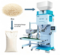 Balance de pesage et d'emballage pour petits granulés 0,5 kg 1 kg 5 kg 10 kg, machine de remplissage et d'ensachage en acier inoxydable pour céréales, riz et graines