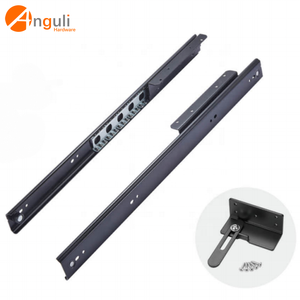 Vente chaude Noir Undermount Glissière En Aluminium <span class=keywords><strong>Rail</strong></span> Coulissant <span class=keywords><strong>Rail</strong></span> Léger <span class=keywords><strong>Baie</strong></span> Fenêtre <span class=keywords><strong>Rail</strong></span> pour Cuisine Salle À Manger Chambre Salle De Bains - Product Image 1