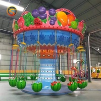 Manège à bascule pour enfants pas cher, fruits colorés, pastèque, mini-chaises volantes pour enfants