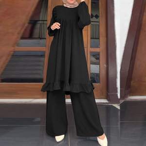 <span class=keywords><strong>Pantalones</strong></span> de traje de moda para el hogar con temperamento de Color sólido para ocio diario de <span class=keywords><strong>estilo</strong></span> árabe musulmán 2025 para <span class=keywords><strong>mujer</strong></span> - Product Image 2