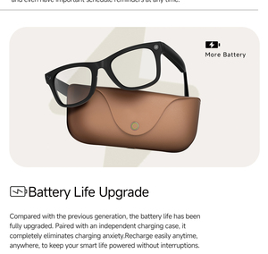 Nuevas Gafas Inteligentes MT5 ULTRA AI 2026 con Cámara de 8MP, Estuche de Carga, WiFi6, Llamadas BT, Traducción por IA, Control por Voz y Protección Anti-luz Azul - Product Image 3