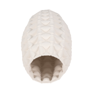 Vaso Moderno in Porcellana a Forma Ovale, Vaso per Fiori in Ceramica Bianca per Soggiorno, Arredamento Casa, Camera da Letto, Stile Vanità - Product Image 4