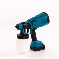 Pistolet pulvérisateur sans fil HVLP à batterie lithium 3000 PSI 800 ml, pulvérisateur de peinture sans fil avec buse de 2,0 mm pour le travail du bois, revêtement OEM