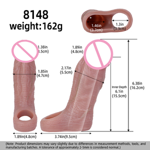 FAAK New Ultra-Soft Silicone Male Dildo Sheath Delay Ejaculation Dick Extender Penis Sleeve sex <b>toys</b> <b>for</b> <b>men</b> OEM ODM Wholesale - Product Image 2