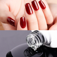 Superbe Gel de Finition Transparent Non Toxique à Base Stable, Couleur Intense, Longue Durée, Renforce et Protège pour le Nail Art