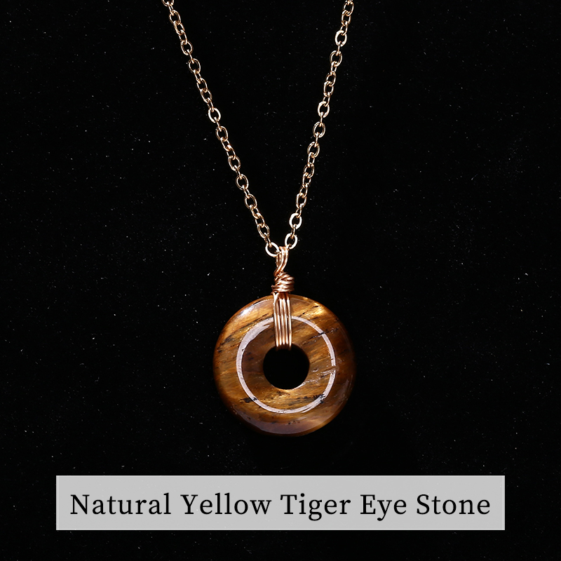 Yellow Tiger Eye Stone Pendant