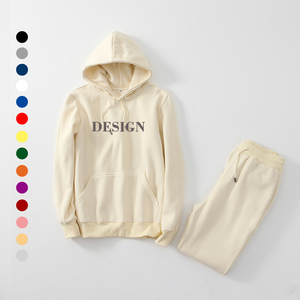 2026 High Quality 100% Cotton Wholesale <b>Men's</b> Hoodies Set Custom Logo Embroidered Tracksuits Anti-Shrink High Quality for <b>Men</b> - Product Image 3