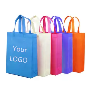 Custom Logo Printed Reusable Waterproof Recyclable Supermarket Grocey Bag Non-Woven Bag For Women