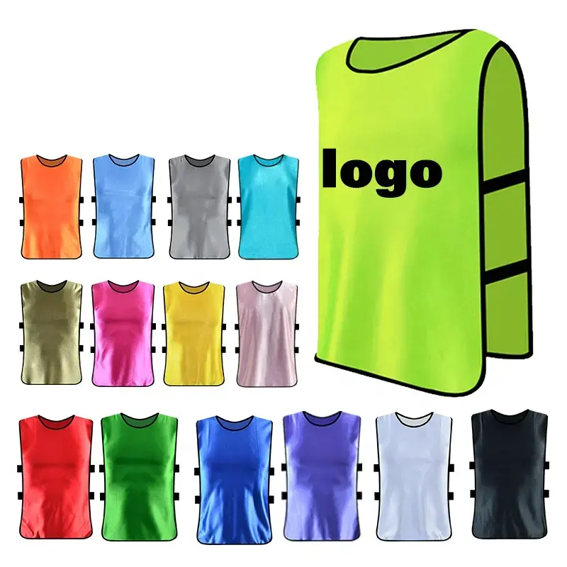 Colete respirável para futebol, camisa esportiva para corrida e futebol, com logotipo personalizado, para crianças e adultos, equipamento de treinamento de grupos, camisa de futebol