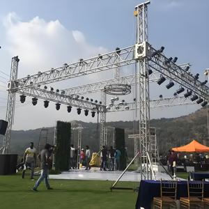 Có thể gập lại nhôm giàn gian hàng di động DJ bảng quầy bar cho các sự kiện hiển thị sân khấu - Product Image 5