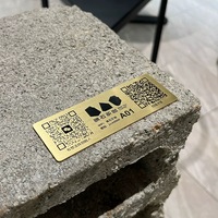 Plaques d'identification personnalisées, étiquettes en plastique imperméables, code QR, menu pour restaurant, hôtel, café