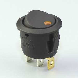 Interrupteur à bascule rond de 20 mm de diamètre SPST ON-OFF <span class=keywords><strong>3</strong></span> broches, éclairé bleu, pour panneau de commande industriel et automobile, personnalisable - Product Image 5