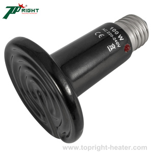 Lámpara calefactora con emisor de infrarrojos de cerámica blanca tipo flor de <span class=keywords><strong>trompeta</strong></span> de 95x110 mm sin revestimiento de esmalte - Product Image 4