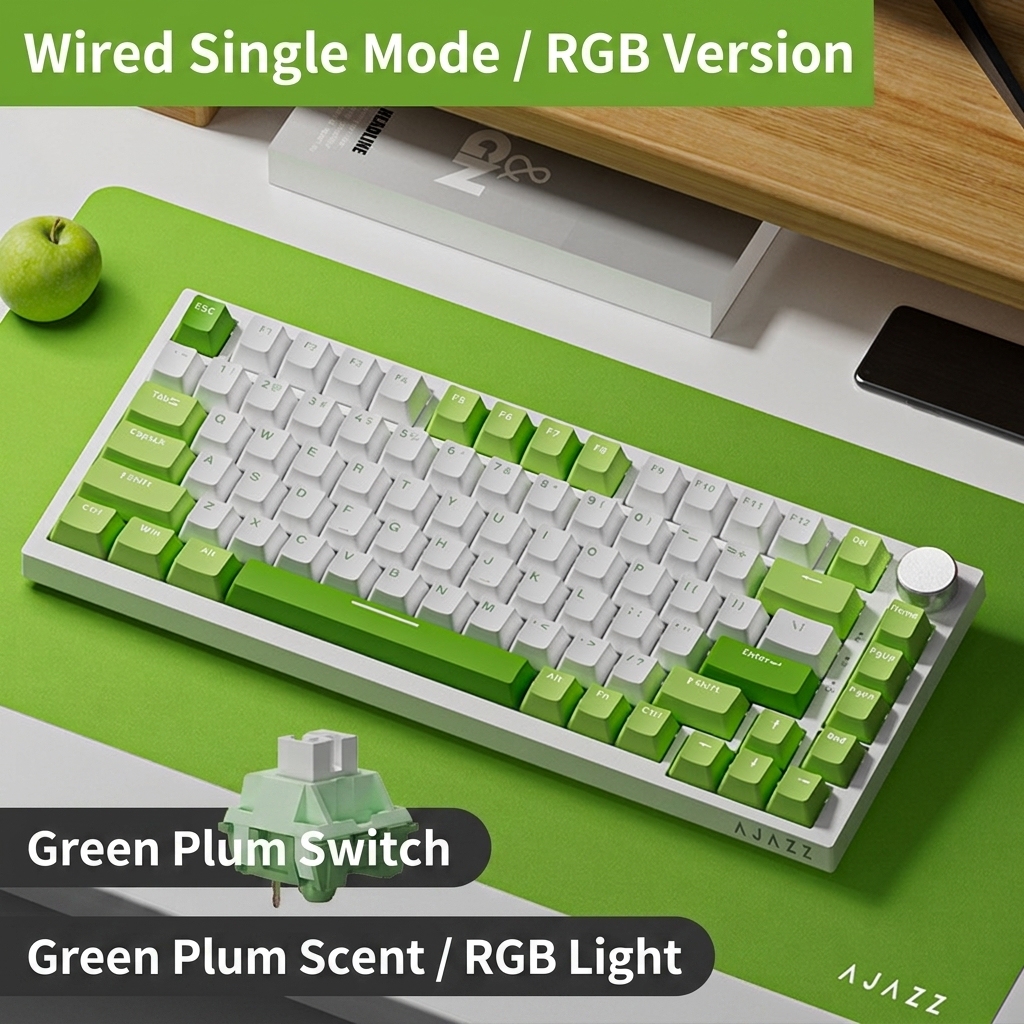 Ak820 green plum switch green-blue-white rgb diy