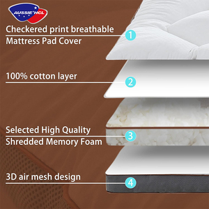 Couvre-matelas doux et <span class=keywords><strong>moelleux</strong></span> Protège-matelas pliable <span class=keywords><strong>Surmatelas</strong></span> en mousse à mémoire de forme pour hôtel à la maison - Product Image 3