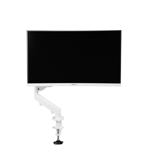 Supporto per Monitor singolo <span class=keywords><strong>bianco</strong></span> all'ingrosso della fabbrica-<span class=keywords><strong>braccio</strong></span> per Monitor a molla a Gas articolato, supporto da tavolo regolabile per montaggio VESA - Product Image 5