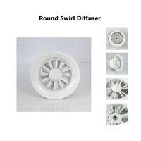 Diffuseur rond à tourbillon pour plafond, buse de sortie d'air pour terminaux d'air conditionné HVAC