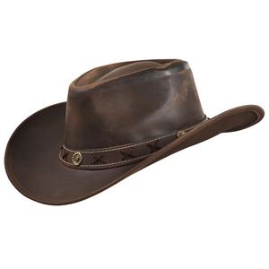 Sombrero de Vaquero de Cuero de Primera Calidad, Unisex, Marca Privada, Superventas, Estilo Clásico, Hecho en Pakistán - Product Image 1