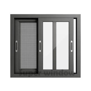Fenêtre coulissante en verre à double vitrage insonorisée à rupture de pont thermique AOSTTER AS2047 avec cadre en aluminium pour balcon extérieur et patio - Product Image 3