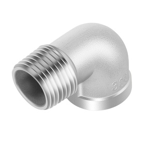 Coude fileté en acier inoxydable 304 316 à 90 degrés NPT BSPT <span class=keywords><strong>BSPP</strong></span> mâle vers femelle - Product Image 1