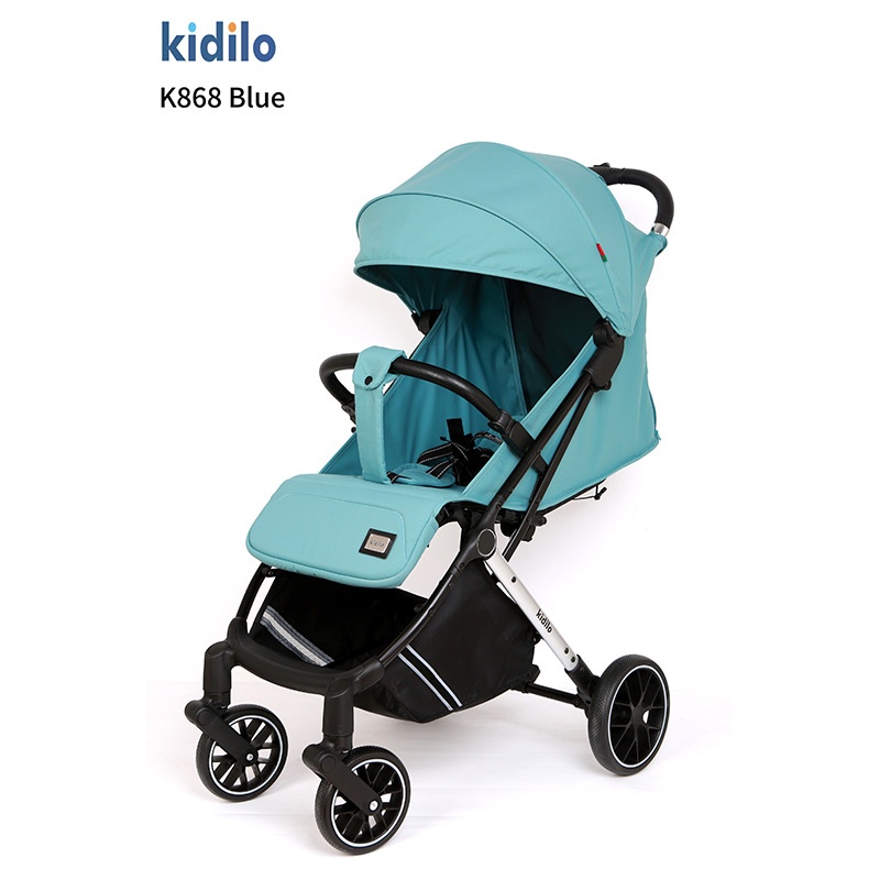 キディロ 2-in-1 軽量折りたたみ式ベビーカー 新生児から3歳まで対応
