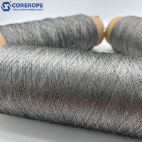 Equipo de precisión de calentamiento conductivo, ropa inteligente anti-EMI, hilo de coser de metal de acero inoxidable 316L recubierto de PTFE