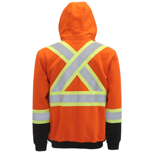 Sudadera con Capucha Reflectante de Alta Visibilidad, Cómoda, Transpirable y Segura, Ropa de Seguridad Reflectante - Product Image 2
