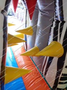 Animaux d'Afrique <span class=keywords><strong>Cours</strong></span> de jeux gonflables Terrain de rebond Sport Joute Jeu d'obstacles gonflable Course à vendre pour enfants et adultes - Product Image 5