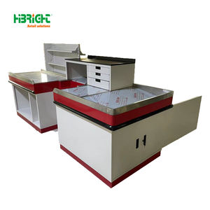Nouvelle <span class=keywords><strong>caisse</strong></span> de supermarché en acier personnalisée bon marché de la Chine avec porte-affiche comportant un affichage de logo - Product Image 6