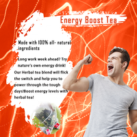 Thé Herbal Énergisant au Ginseng Personnalisé pour Hommes – Marque Privée – Thé Minceur pour Adultes – Booster d'Énergie Masculin