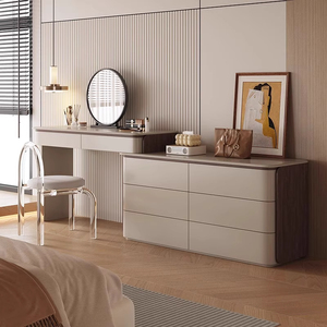 <span class=keywords><strong>Bureau</strong></span> de maquillage modulaire blanc moderne avec miroir LED éclairé Coiffeuse et <span class=keywords><strong>commode</strong></span> pour chambre à coucher Fabriqué en Chine - Product Image 1