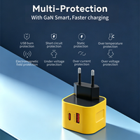 Pengisi Daya Dinding EU/US/UK 20W Dual Port Type-C USB-A PD QC3.0 Pengisian Cepat untuk Ponsel, Kamera, Perangkat Elektronik Ramah Lingkungan