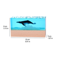 Lampe de table LED en résine en forme de mini baleine, avec USB, thème marin, lumière de nuit iceberg, souvenir de plage, cadeau d'anniversaire, vente en gros