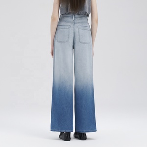 Jeans Lunghi da Donna in Cotone 100% a Vita Media, Gamba Larga, Vestibilità Comoda, Lavabili, Estivi, Casual - Disponibili Subito - Direttamente dalla Fabbrica - Product Image 1