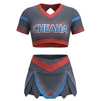 Uniformes de Porristas de Alta Calidad para Mujeres y Niñas, Conjuntos para Competencia Escolar, Tops con Diseño de Diamantes Brillantes, Spandex/Poliéster