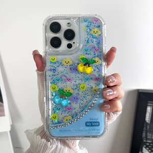 360 Glitter 3D cartone animato TPU custodia del telefono per PC custodie per <span class=keywords><strong>iPhone</strong></span> 15 <span class=keywords><strong>Pro</strong></span> <span class=keywords><strong>Max</strong></span> 14 13 <span class=keywords><strong>12</strong></span> 11 ragazza unica copertura del telefono - Product Image 3