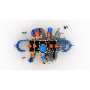 베스트셀러 제품 공원 정원 및 학교 교육 레크리에이션을 위한 중국 어린이 야외 놀이터 플라스틱 슬라이드 - Product Image 3