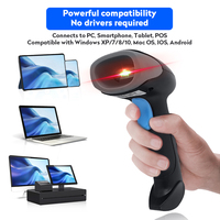 Lecteur de codes-barres portable 1D 2D JR-659DB, scanner de codes QR sans fil pour la gestion des stocks