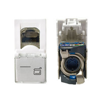 Plaque frontale de câble réseau USA RJ45 Prise jack de type français Prise murale pour prise modulaire RJ45 Keystone Jack
