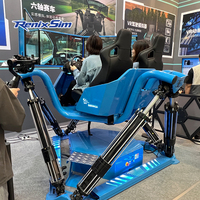 Renixsim Atractivo Sim Racer Asientos dobles Entretenimiento Movimiento MOZA Sim Racing Rig Cabina