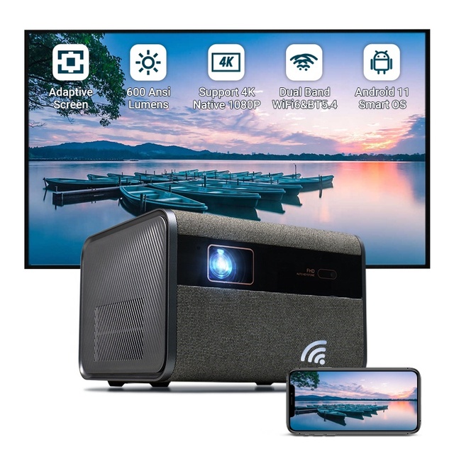 High Quality Auto Focus Native 1080P Outdoor LCD Home Theater High Lumen 800ANSI HIFI STEREO Portable Business Projector