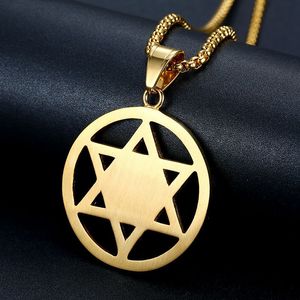 Gold Plated Stainless Steel Star Pendant <b>Necklace</b> With Diamond Pave Setting For Men Women Gift Jewelry - Product Image 4